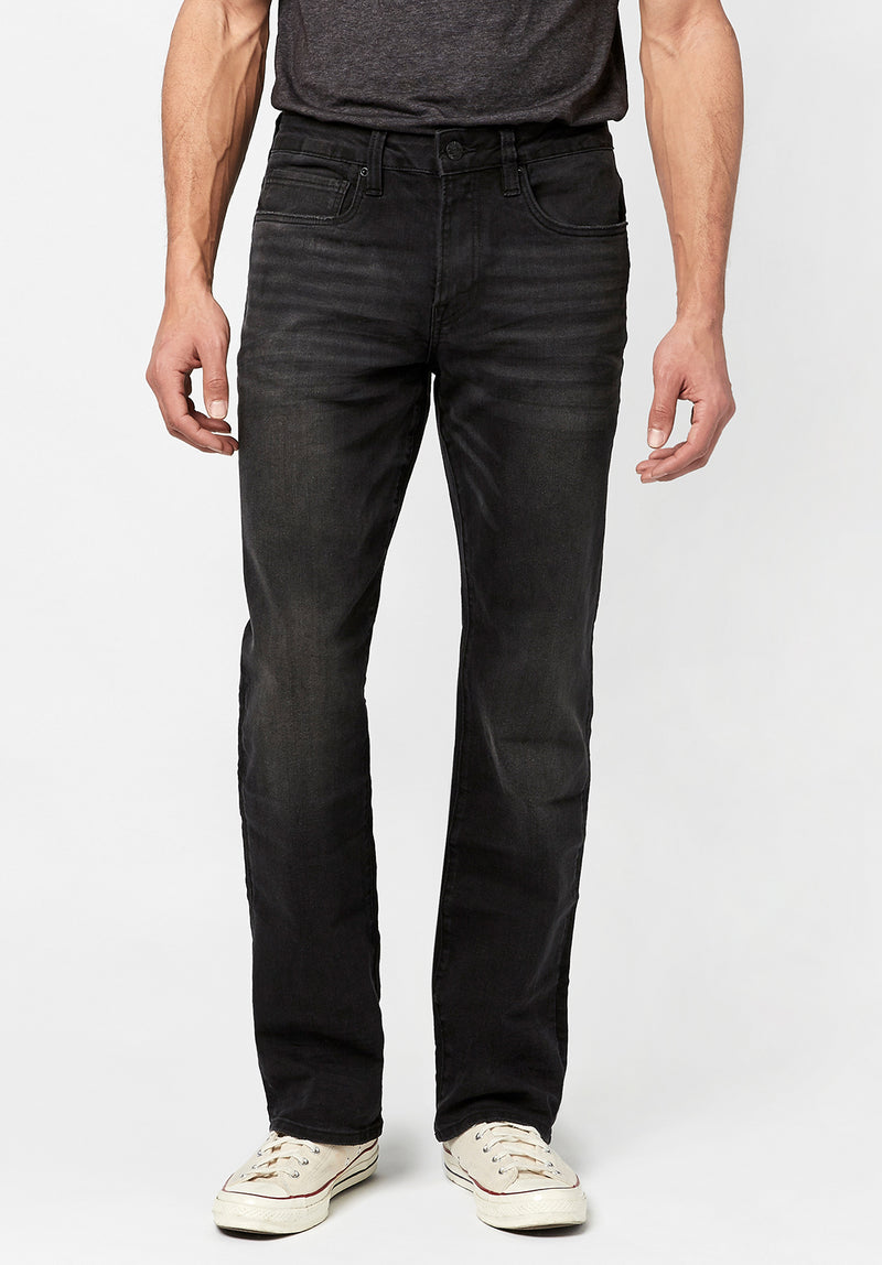 Buffalo David Bitton RELAXED STRAIGHT DRIVEN Black Jeans - BM22746