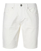 Buffalo David Bitton Super Stretch Slim Parker White Rinse Shorts - BM22775 Color PURE WHITE