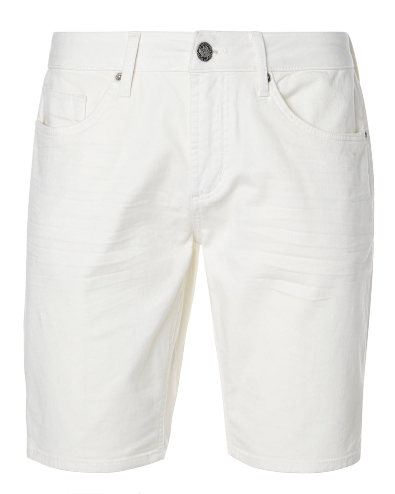 Buffalo David Bitton Super Stretch Slim Parker White Rinse Shorts - BM22775 Color PURE WHITE
