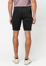 Buffalo David Bitton Black Vintage SLIM PARKER Shorts - BM22778 color BLACK