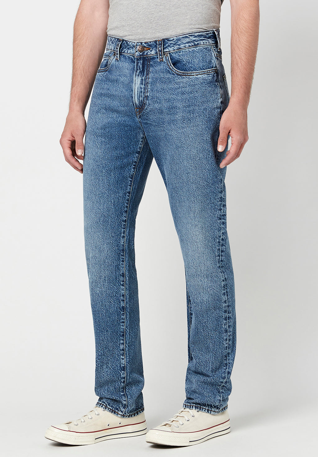 Relaxed Tapered Ben Men s Jeans in Stonewashed Blue Buffalo Jeans CA