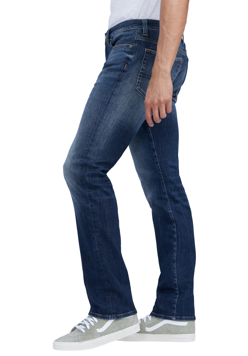 Buffalo David Bitton Straight Six Veined & Crinkled Jeans - BM22828 Color INDIGO
