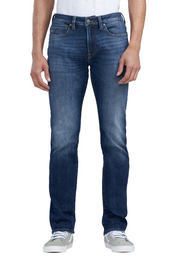 Buffalo David Bitton Straight Six Veined & Crinkled Jeans - BM22828 Color INDIGO