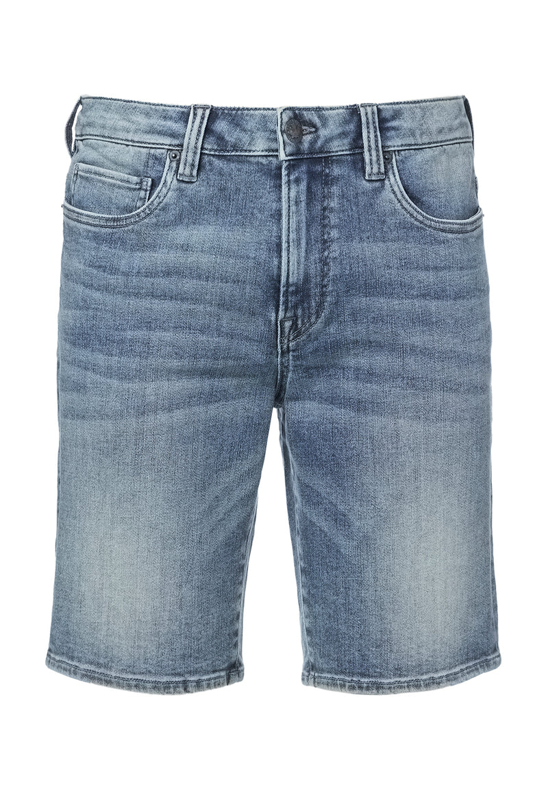 Buffalo David Bitton Super Stretch Relaxed Straight Dean Sanded Shorts - BM22850 Color INDIGO