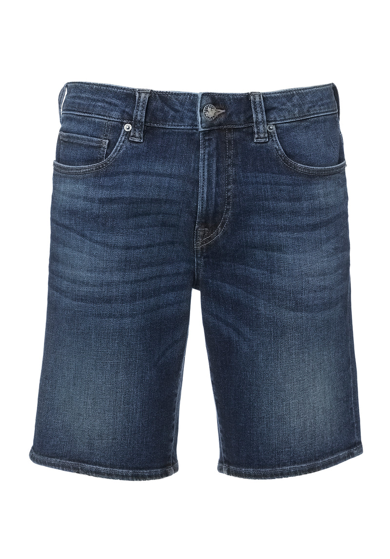 Buffalo David Bitton Super Stretch Relaxed Straight Dean Indigo Shorts - BM22851 Color INDIGO