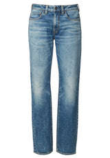 Buffalo David Bitton Relaxed Straight Driven Bleached Down Jeans - BM22878 Color INDIGO