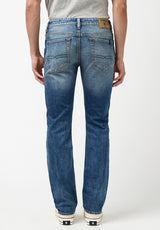 Buffalo David Bitton Repaired Straight Six Jeans - BM22881 Color INDIGO