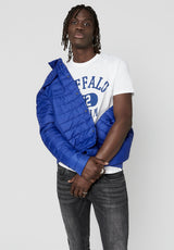 Buffalo David Bitton Cropped Jawine Puffer Jacket - BM23608 Color TRUE BLUE