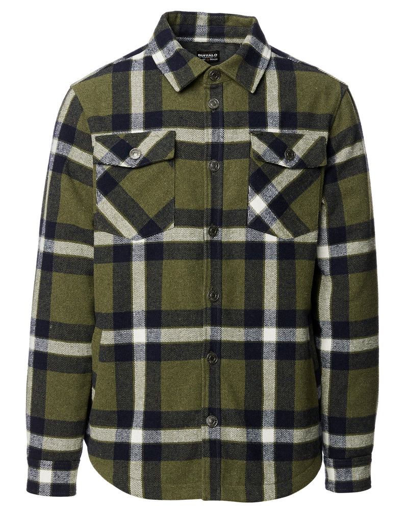 Buffalo David Bitton Jersey & Plaid Japuy Shacket - BM23653  