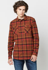 Buffalo David Bitton Plaid Sawood Flannel Shirt - BM23665  