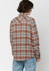Buffalo David Bitton Plaid Flannel Sacol Shirt - BM23668 Color THRUSH