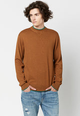 Buffalo David Bitton Merino Wool Wiquip Sweater - BM23686 Color MONK
