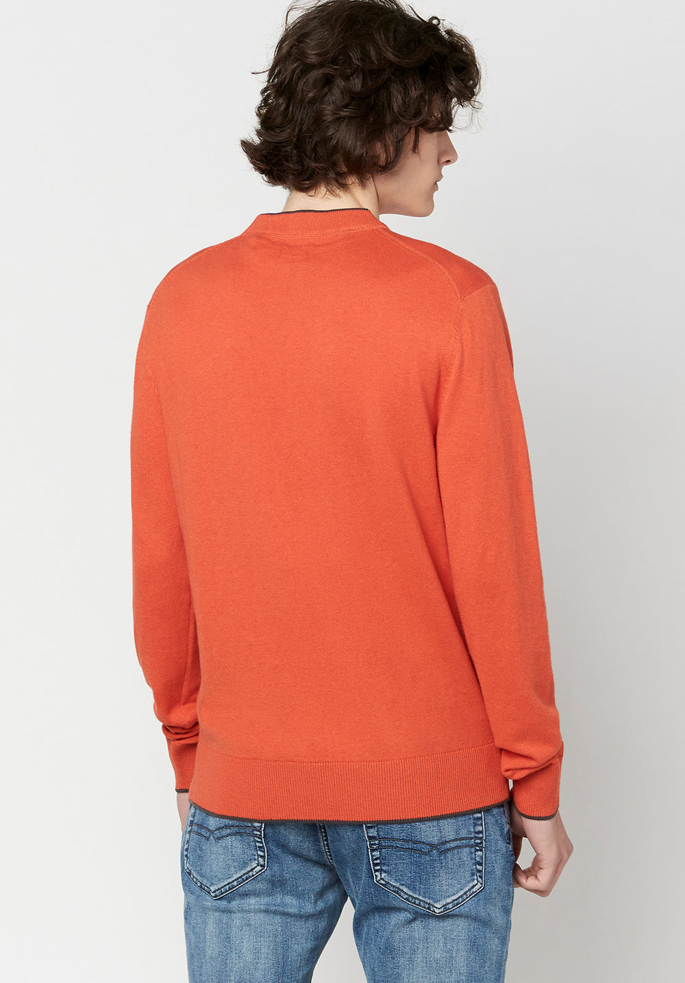 Orange sweater shirt shop