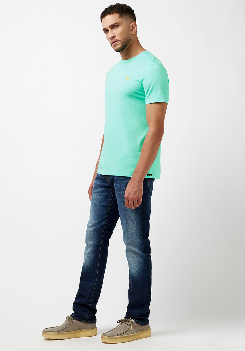 Supima Cotton Teal Tipima T-Shirt - BM23834