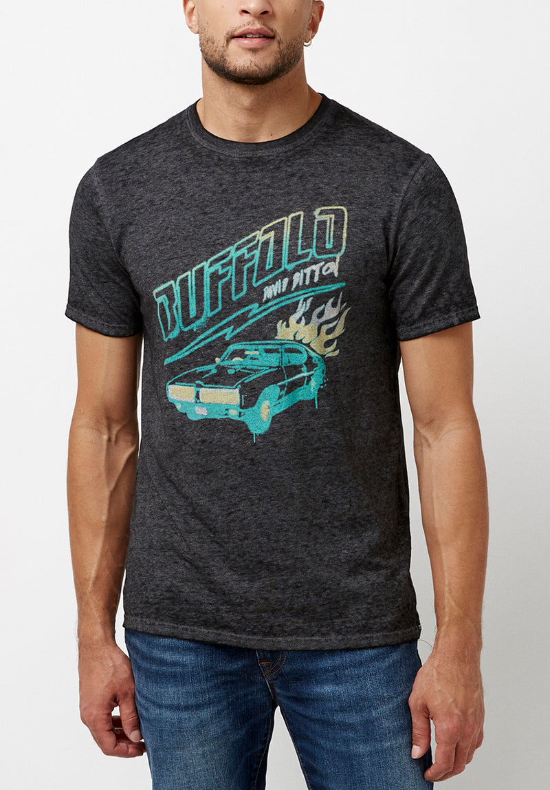 Buffalo David Bitton Retro Racer Tacorm T-Shirt - BM23855 Color BLACK