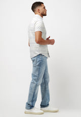 Buffalo David Bitton Short Sleeves Sirid Striped Slim Shirt - BM23915  
