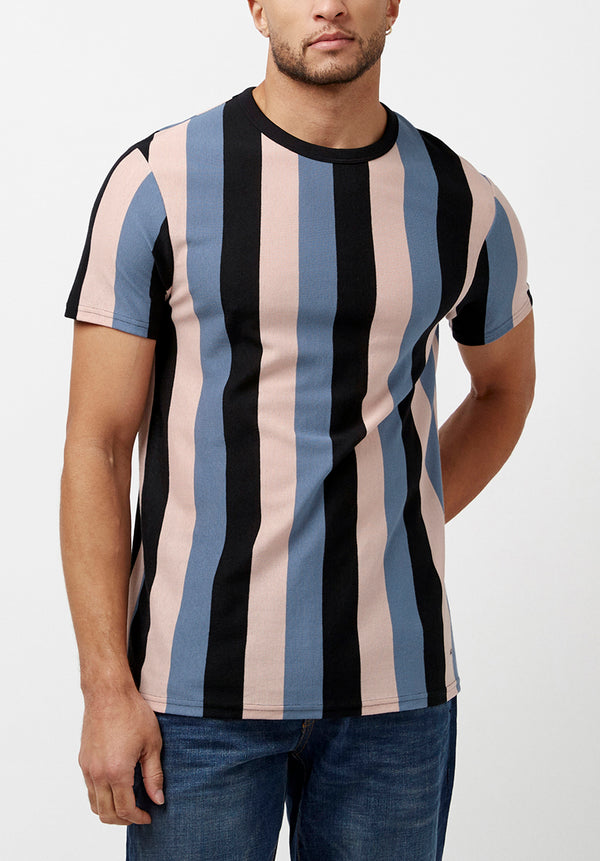 Buffalo David Bitton Kamand Ref Stripe Pique T-Shirt - BM23921 Color STAR