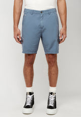 Havane Men's Linen Twill Shorts in Mirage Blue - BM23967