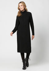 Buffalo David Bitton Turtleneck Paityn Sweater Dress - KD0632H Color BLACK