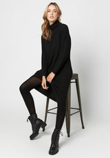 Buffalo David Bitton Turtleneck Paityn Sweater Dress - KD0632H Color BLACK