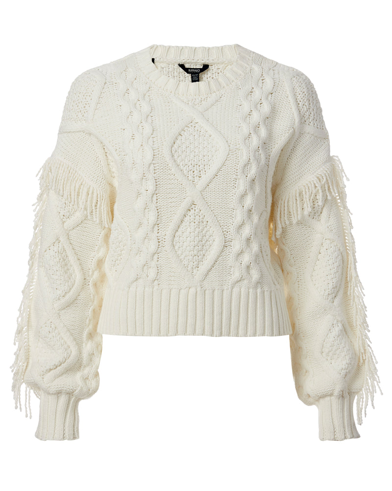 Boxy Fringed Mercina Sweater – Buffalo Jeans CA