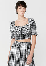 Sweetheart Stacie Smocked Gingham Top - WT0417P